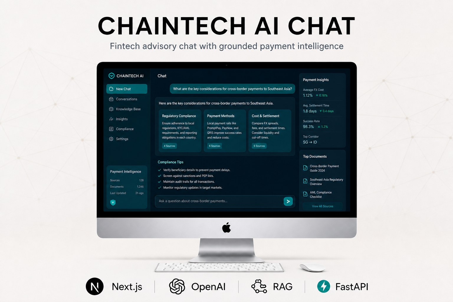 ChainTech AI Chat product screenshot