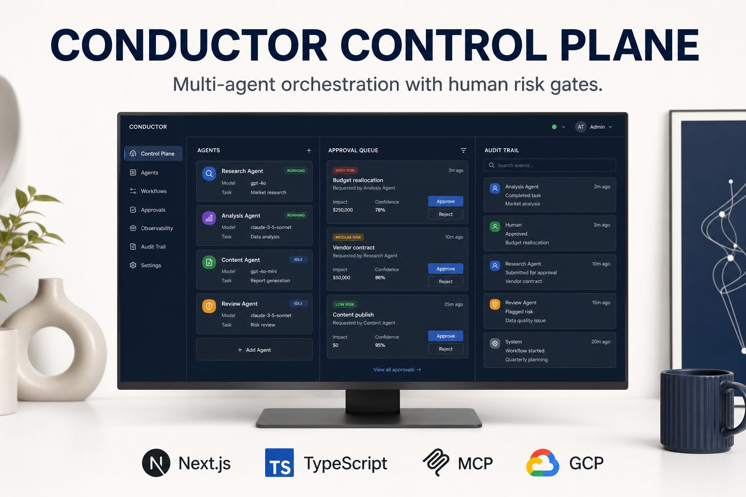 Conductor Multi-Agent Control Plane
