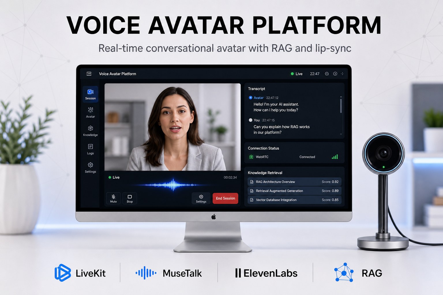 Voice Avatar Platform product screenshot